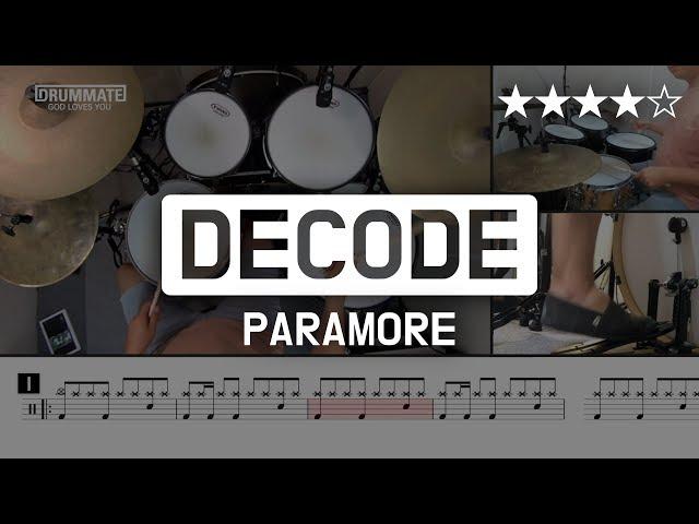 [Lv.16] Decode - Paramore () Pop Drum Cover (Score, Lessons, Tutorial) | DRUMMATE