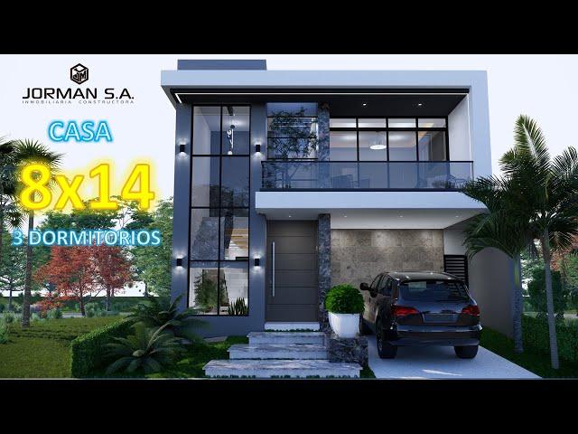 House Design | Modern House Design | 8x14m 2 Storey | 3 Bedrooms