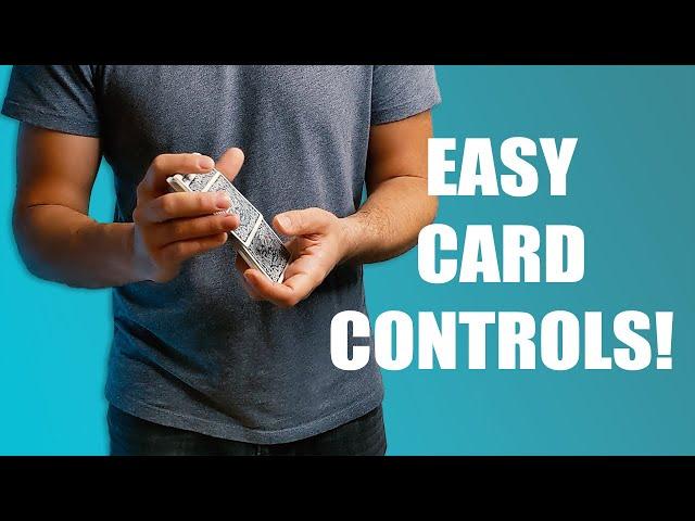 The BEST Basic Overhand Shuffle Controls (CARD MAGIC TUTORIAL)