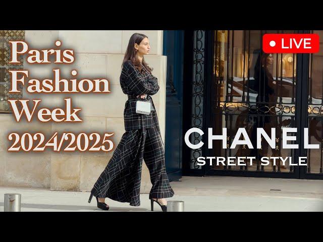 CHANEL  Street Style Fall-Winter 2024/2025 Paris Fashion Week. What are people wearing in Paris