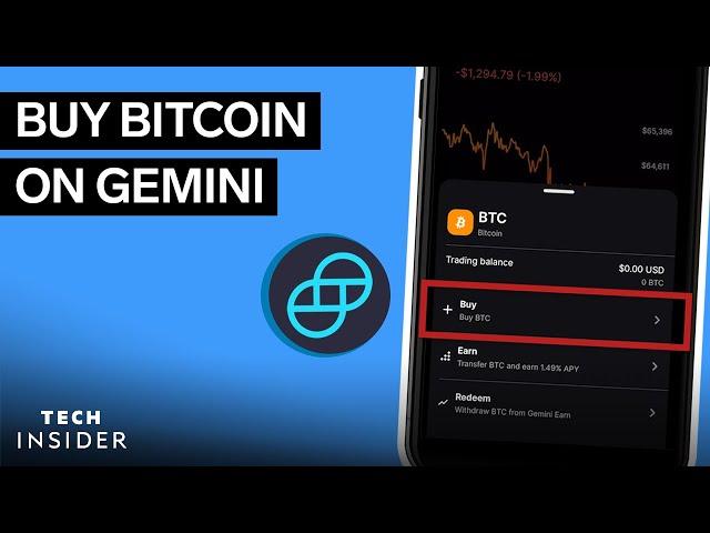 How To Buy Bitcoin (BTC) On Gemini