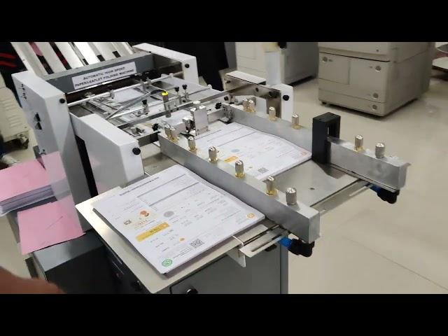 Vaccum Feed Paper Folding Machine With Double Sheet Detection System | Mistry Folding