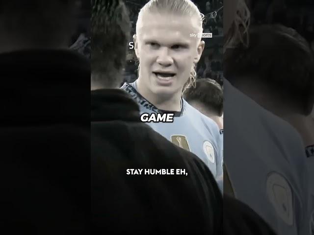 ERLING HAALAND WILL NEVER DISRESPECT HIS ELDERS AGAIN  STAY HUMBLE EH 