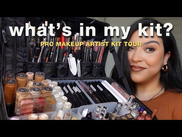 What's in my Pro Makeup Artist Kit? | Bridal Makeup Kit Tour | *DETAILED WITH PRODUCT LISTS* 2022