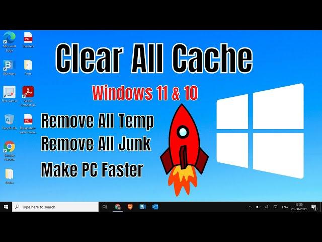 How to Clear ALL CACHE & JUNK From Windows 11 & Windows 10 (Easy Way)