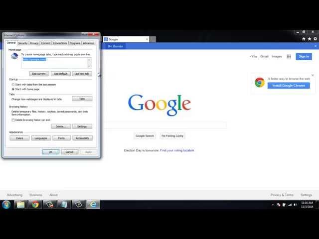 How to set your home page in Internet Explorer web browser