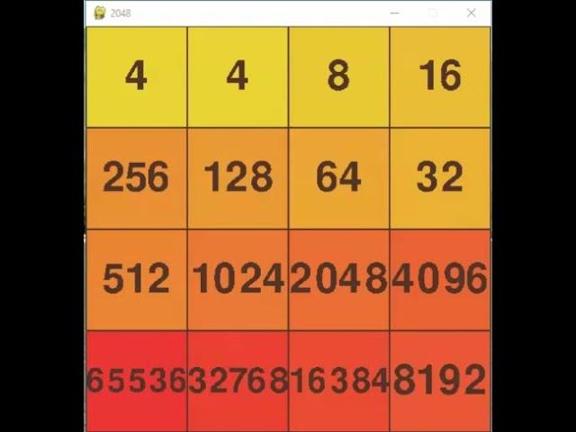 Cracking 2048 in Python with Expectiminimax