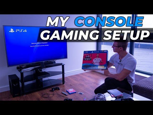 My PS4 Gaming Setup! - PS4 Unboxing!