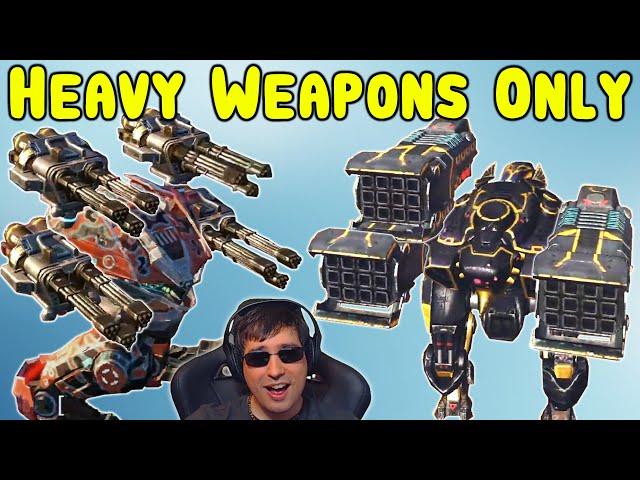 FIREPOWER! HEAVY WEAPONS ONLY Skirmish - War Robots Gameplay WR