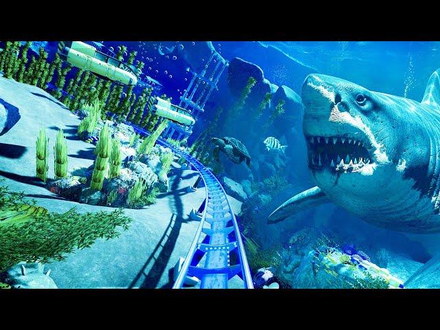 FIRST EVER! Underwater Ocean Roller Coaster! (POV)