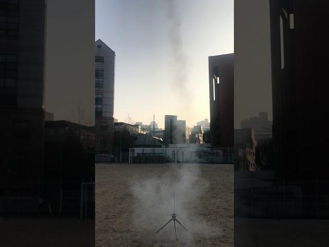 Model Rocket Launch - Landed on the rooftop