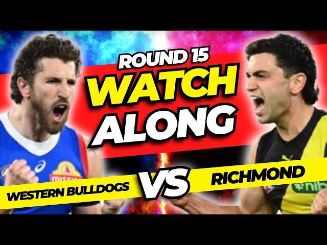 WESTERN BULLDOGS vs RICHMOND | Round 15 2025 LIVE AFL Watchalong
