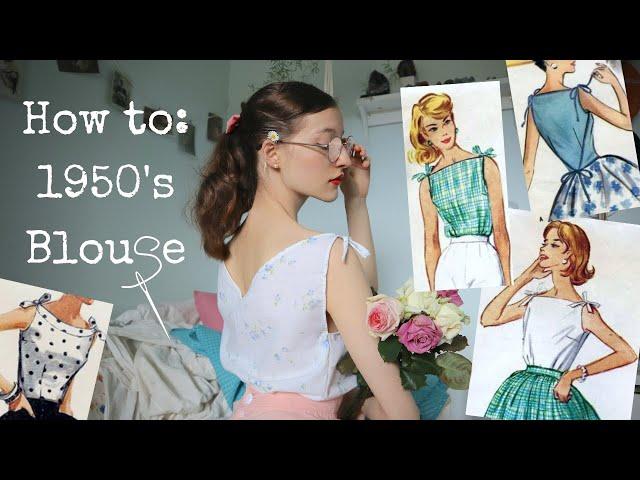 How To Make a 1950's Blouse | Beginner Sewing Project