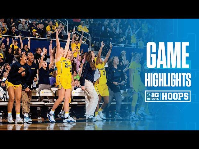 Detroit Mercy at Michigan | Highlights | Big Ten Women's Basketball | 12/14/2024