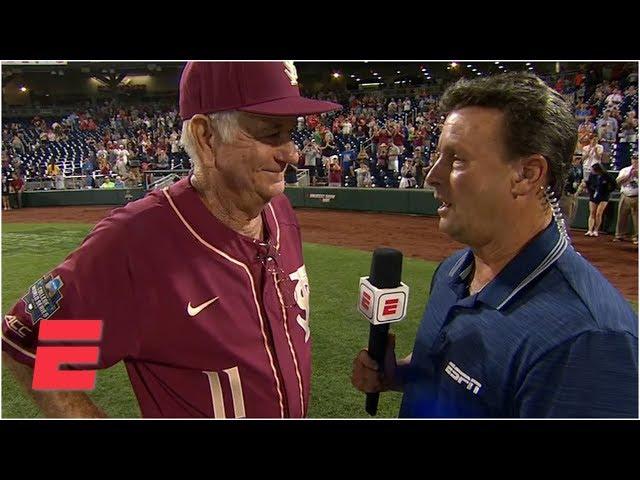 FSU coach Mike Martin interview after final game of 40-year career | College World Series