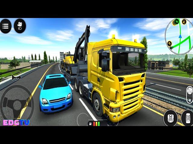 Drive Simulator 2 - Construction Vehicles: Road Roller, Mobil Crane Truck - edroidgameplaystv #4