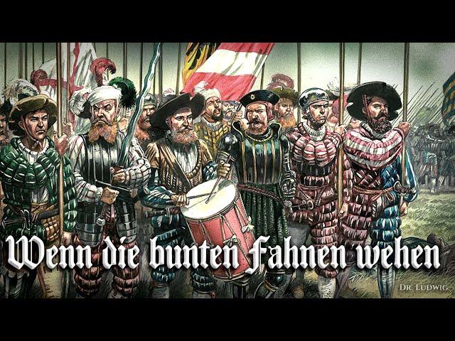 Wenn die bunten Fahnen wehen [German Fahrtenlied song][+English translation]