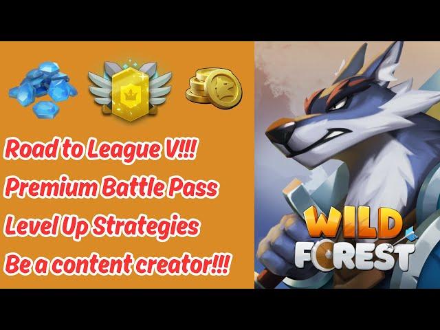 WILD FOREST ROAD TO LEAGUE V | BE A CONTENT CREATOR!!!