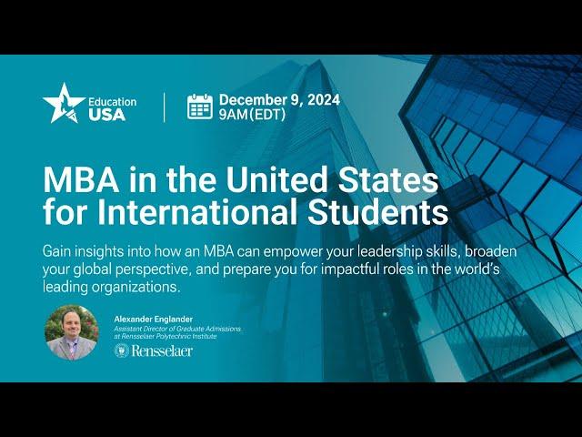 MBA in the United States for International Students