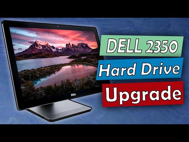 How To do Dell Inspiron 2350 All In One Hard Drive Upgrade - partial disassembly