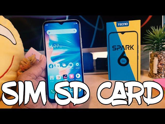 How To Insert SIM & SD Card In Tecno Spark 6 Go