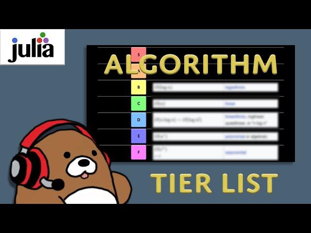 [01x10] Algorithms (part 2 of 2) and Program Efficiency in Julia; Tutorial 10/13 Julia for Beginners