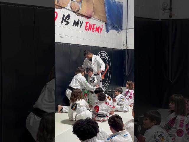 Gray Belt for Lucca #jiujitsukids