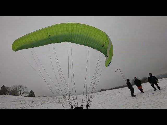 2024 12 21 Paragliding - Kozákov - Strong consditions