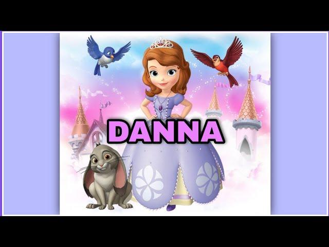 Canción feliz cumpleaños DANNA con la Princesa Sofía / diviértete cantando y bailando