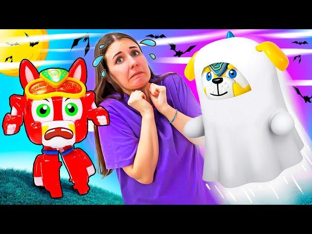 Видео с игрушками. Мегащенки в отеле с приведениями! Игры для детей.