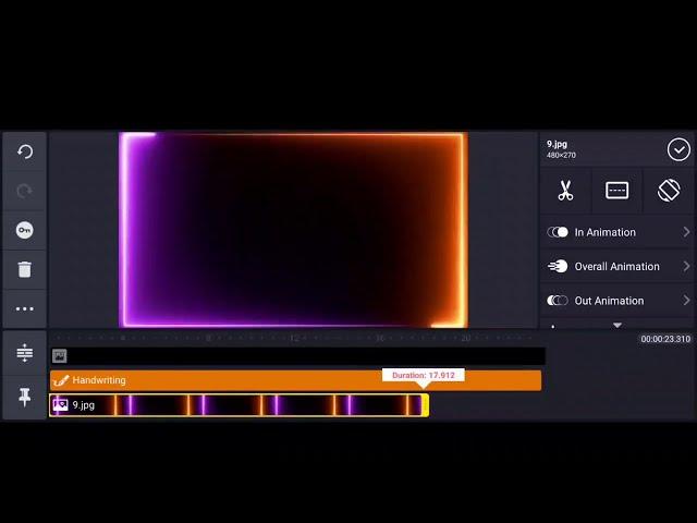 How to make colourful video frame in kinemaster