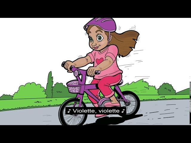 Violette à bicyclette - Nos petites comptines