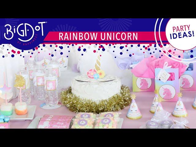 Rainbow Unicorn Party Decorations & DIY Magical Unicorn Party Ideas | Big Dot of Happiness