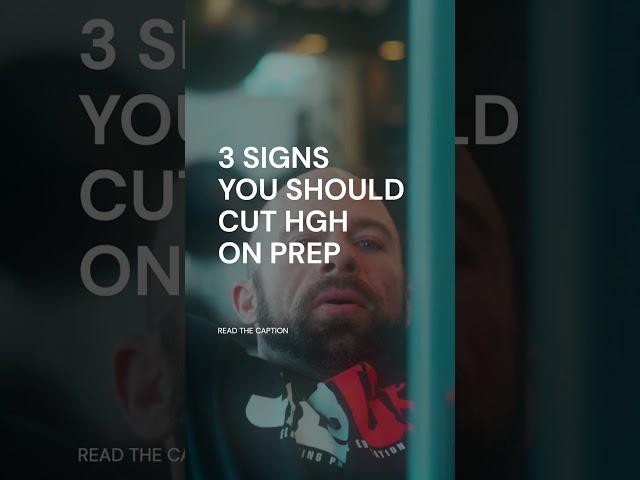3 signs you should cut HGH! | J3 University