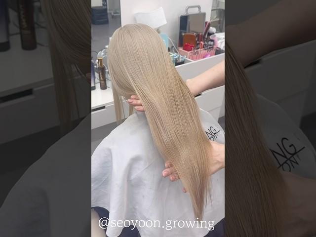 백금발에 베이지 한방울,, #블랙빼기 #서윤쌤