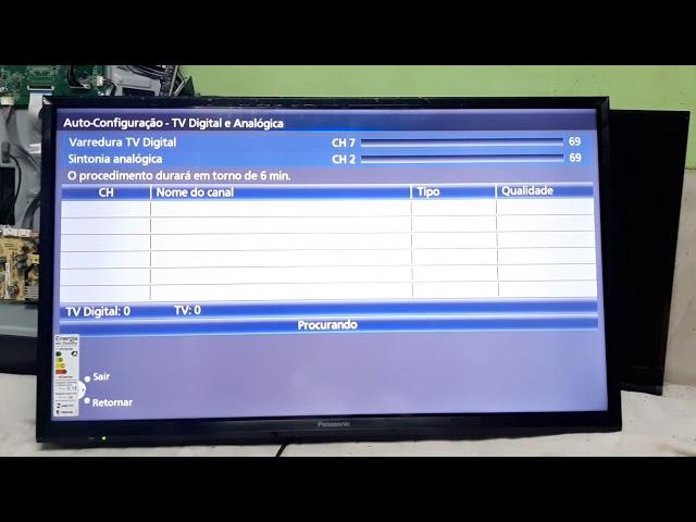 Reset das tvs Panasonic