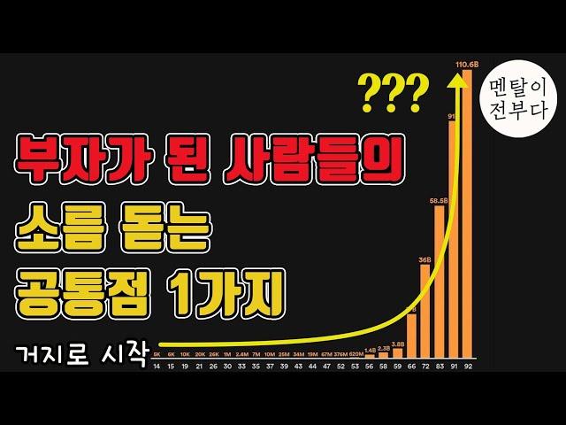 투자로 부자 된 사람들의 가장 중요한 특징