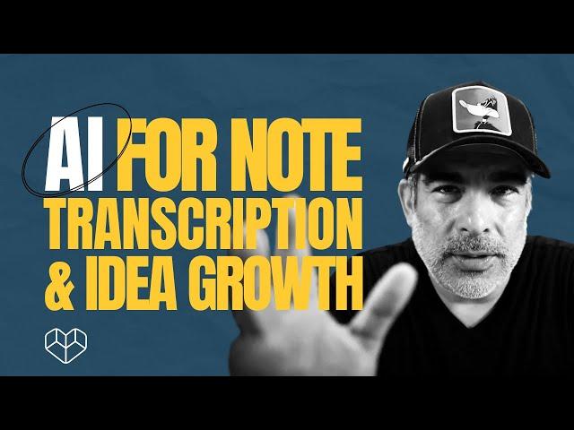 How to Use AI to Transcribe Notes and Expand Ideas. #AI #chatgpt