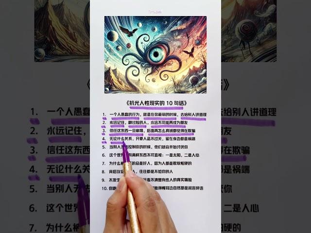 扒光人性现实的10句话 #思维模式 #企业思维 #富人思维 #励志 #成功学 #梦想成功学