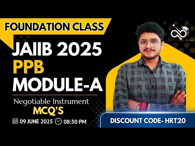 JAIIB Exam I   Negotiable Instruments I Module-A I PRACTICE QUESTIONS I PPB