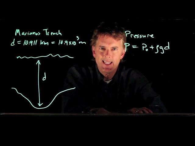 Pressure at Bottom of the Ocean - Marianas Trench | Physics with Professor Matt Anderson | M15-16