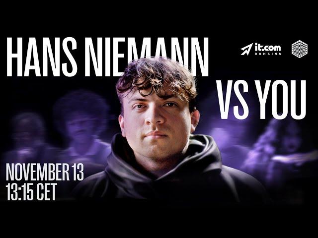 Hans Niemann vs The World - Join the Epic Chess Showdown at Web Summit 2024