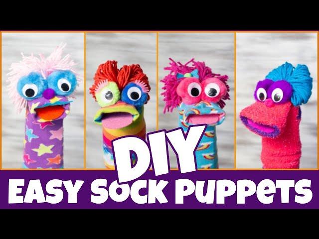 How to Make Sock Puppets | Fast and Easy DIY | Fun Sock Creations