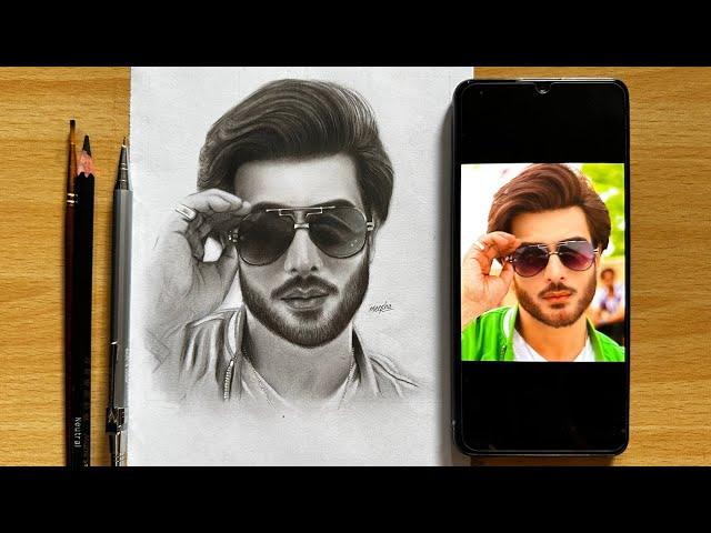 Imran Abbas Drawing from Ehram e Junu Step by Step Outline Tutorial | How to Draw Boy