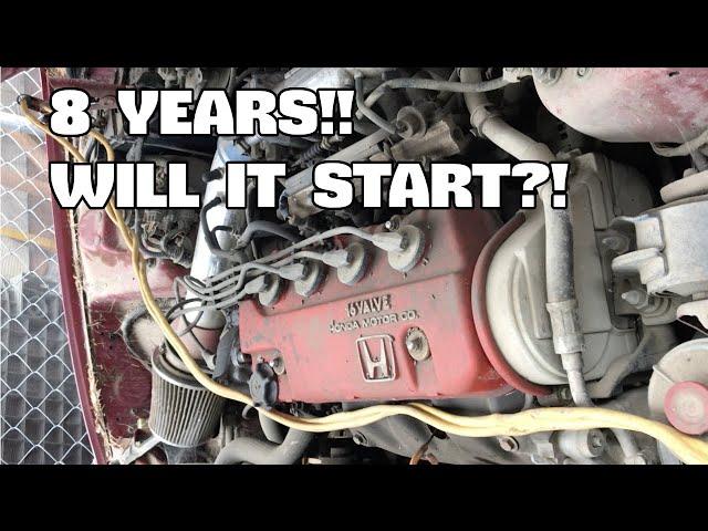 Honda Sat For 8 Years! SAME GAS AND OIL! Will It Start!?