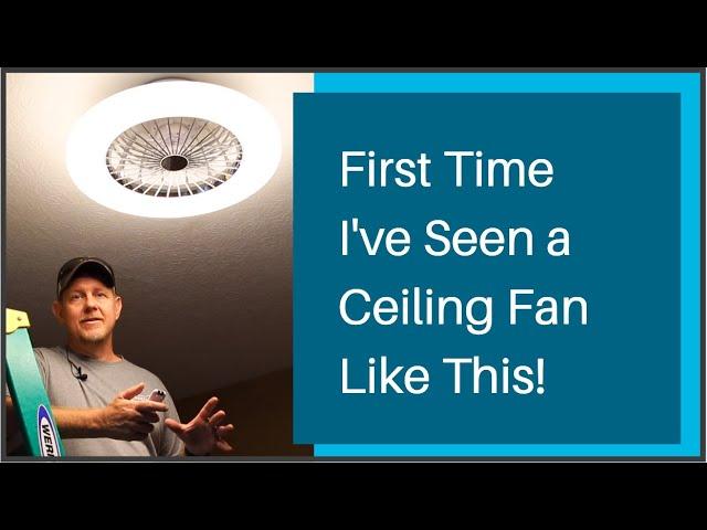 Unique Ceiling Fan, Super Quiet and Super Bright LED Light w/ 3 Color Temperatures & Remote Control