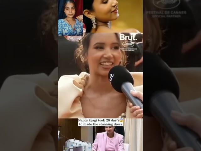 Nancy Tyagi took 28 days to made the stunning dress #trending #viralpics #celebcouple