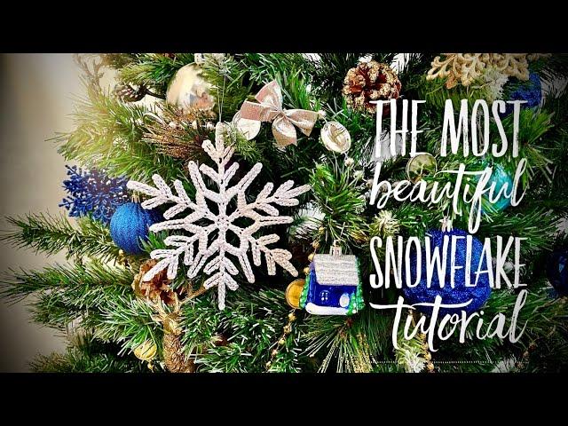 ВЯЖЕМ КРАСИВЕЙШУЮ СНЕЖИНКУ КРЮЧКОМ!!! ️️️ / BEAUTIFUL SNOWFLAKE TUTORIAL