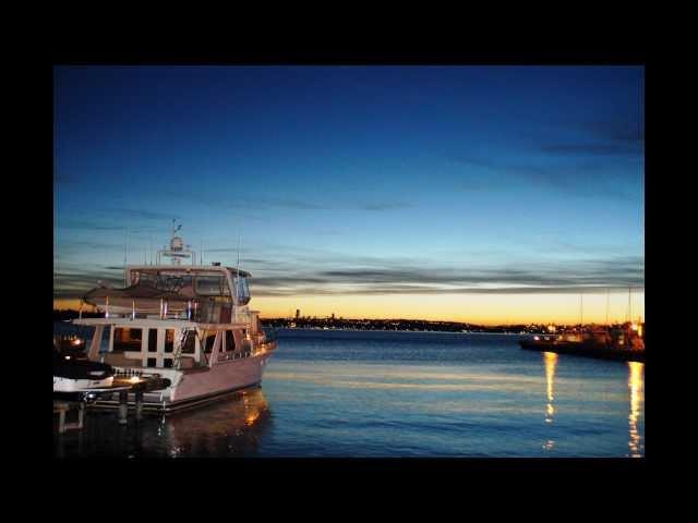 Sunset over Lake Washington, Kirkland, WA.