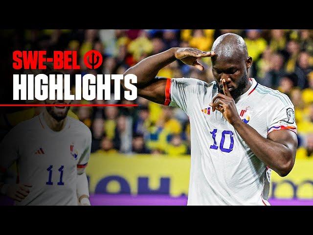 Sweden 0-3 Belgium | Hattrick for Big Rom | #REDDEVILS | European Qualifiers